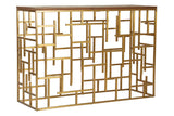 Golden Maze Console Table