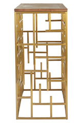 Golden Maze Console Table