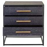 Luxe Black Gold Side Table