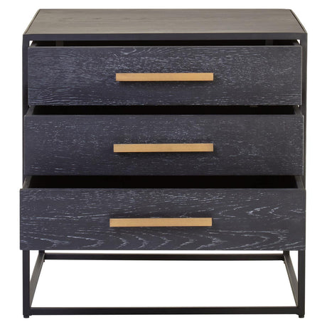 Luxe Black Gold Side Table