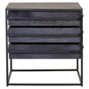 Luxe Black Gold Side Table