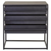 Luxe Black Gold Side Table