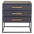 Luxe Black Gold Side Table
