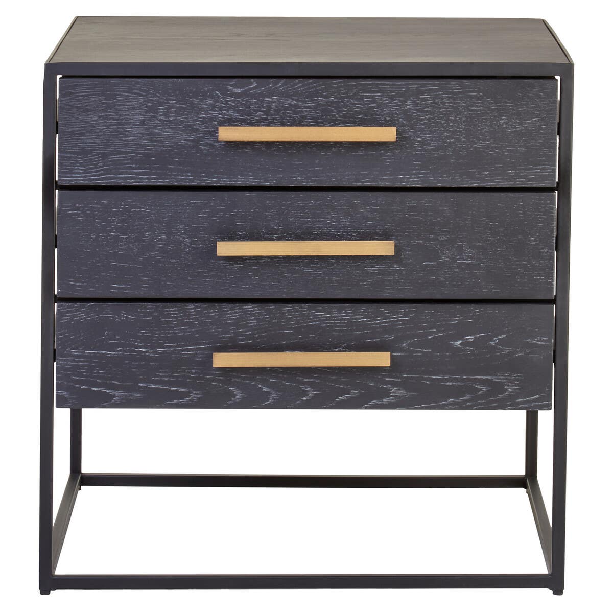 Luxe Black Gold Side Table