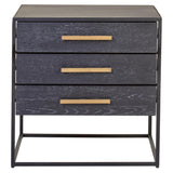 Luxe Black Gold Side Table