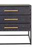 Luxe Black Gold Side Table
