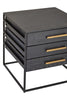 Glam Black Gold Side Table