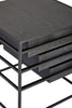 Luxe Black Gold Side Table