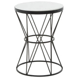Round Marble Top Side Table