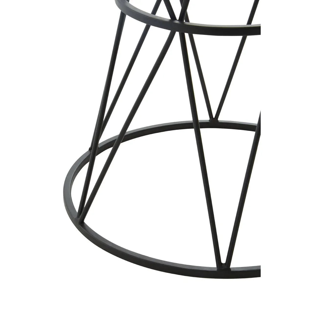 Round Marble Top Side Table