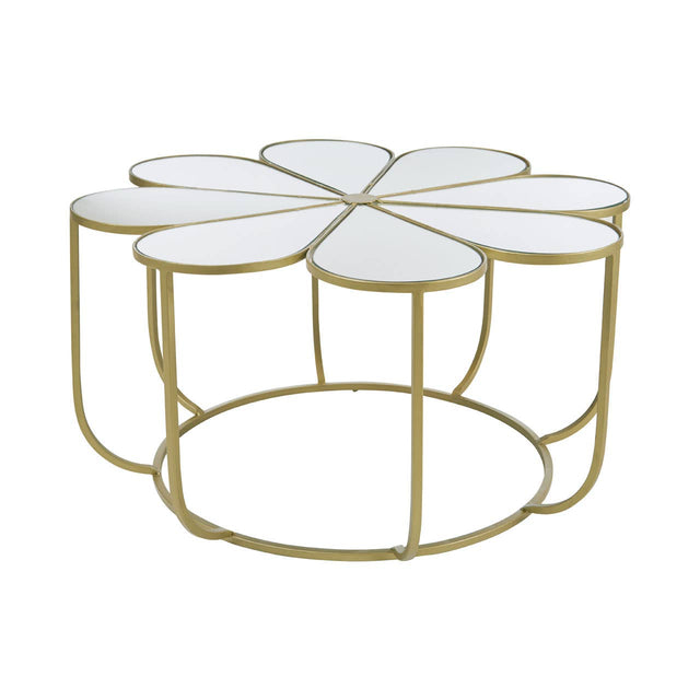 Mirrored Petal Coffee Table