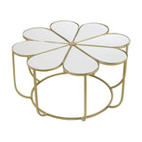 Mirrored Petal Coffee Table