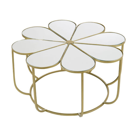 Mirrored Petal Coffee Table