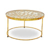 Golden Butterfly Glass Coffee Table
