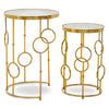 Glam Circle Nesting Side Tables