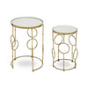 Glam Circle Nesting Side Tables
