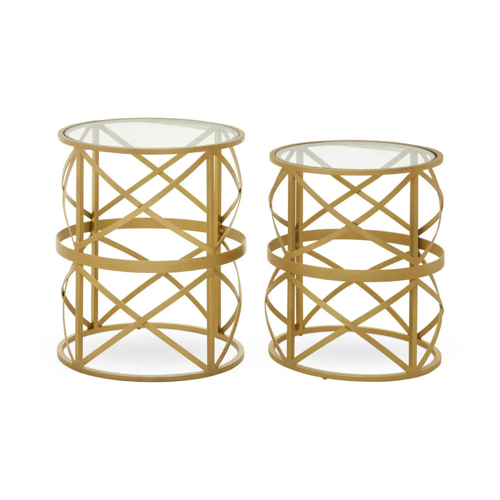 Diamond Marble Nesting Tables