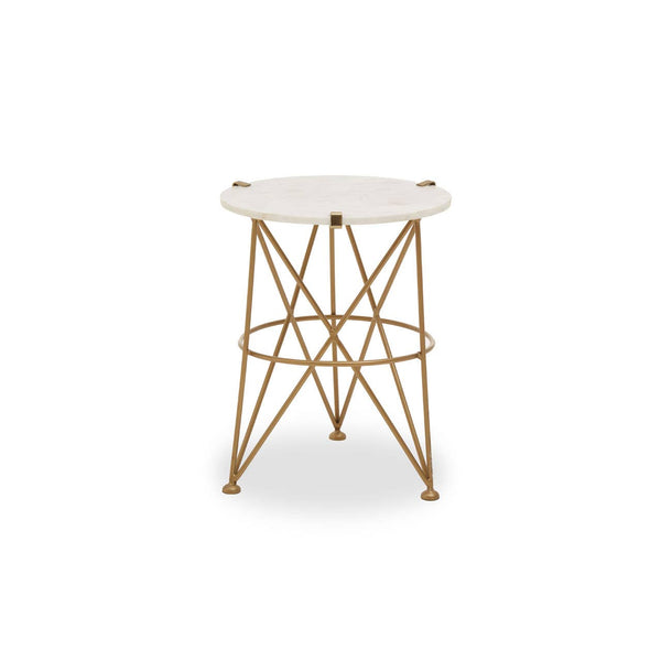 Marble Brass Accent Table