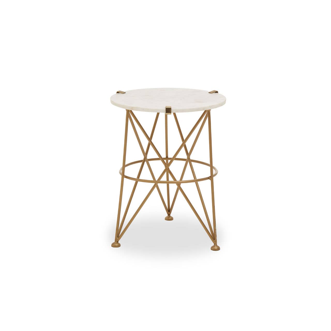 Marble Brass Accent Table