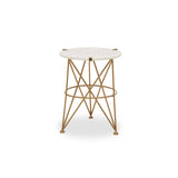 Marble Brass Accent Table