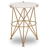Marble Brass Accent Table