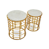 Jupiter Marble Accent Tables