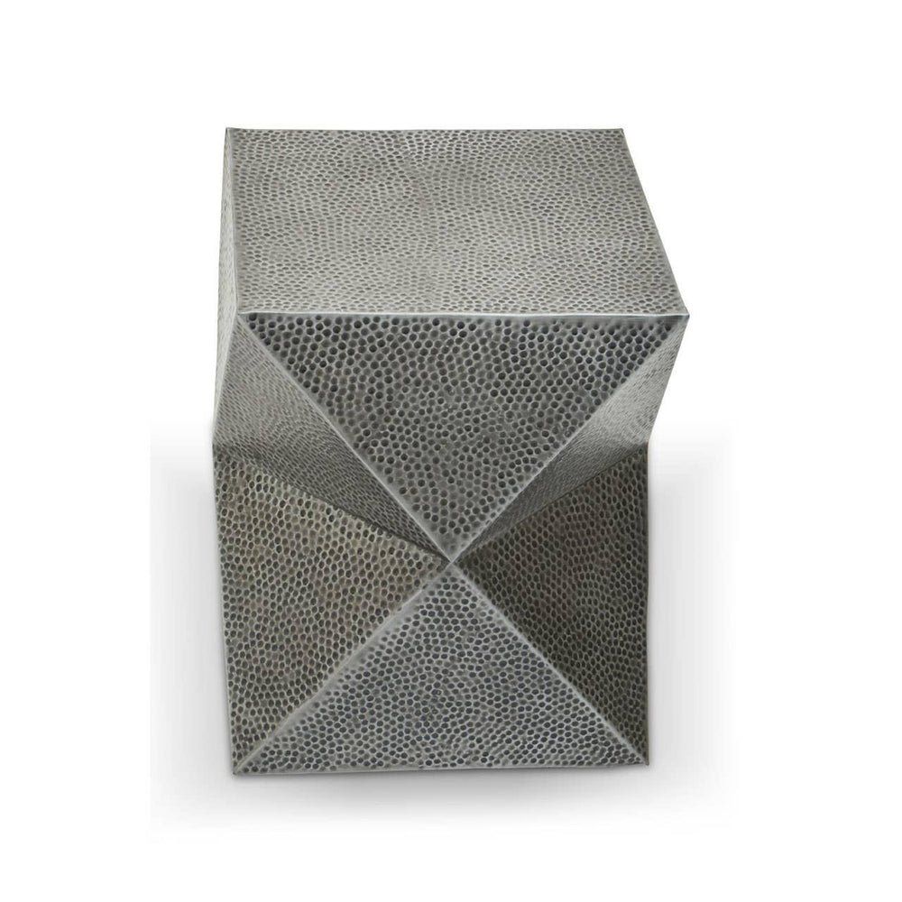 Triangular Geometric Zinc Stool
