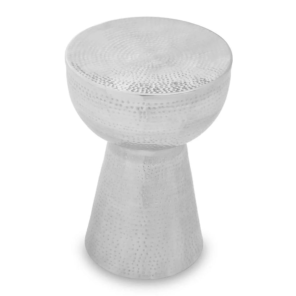 Luxury Hammered Aluminium Side Table