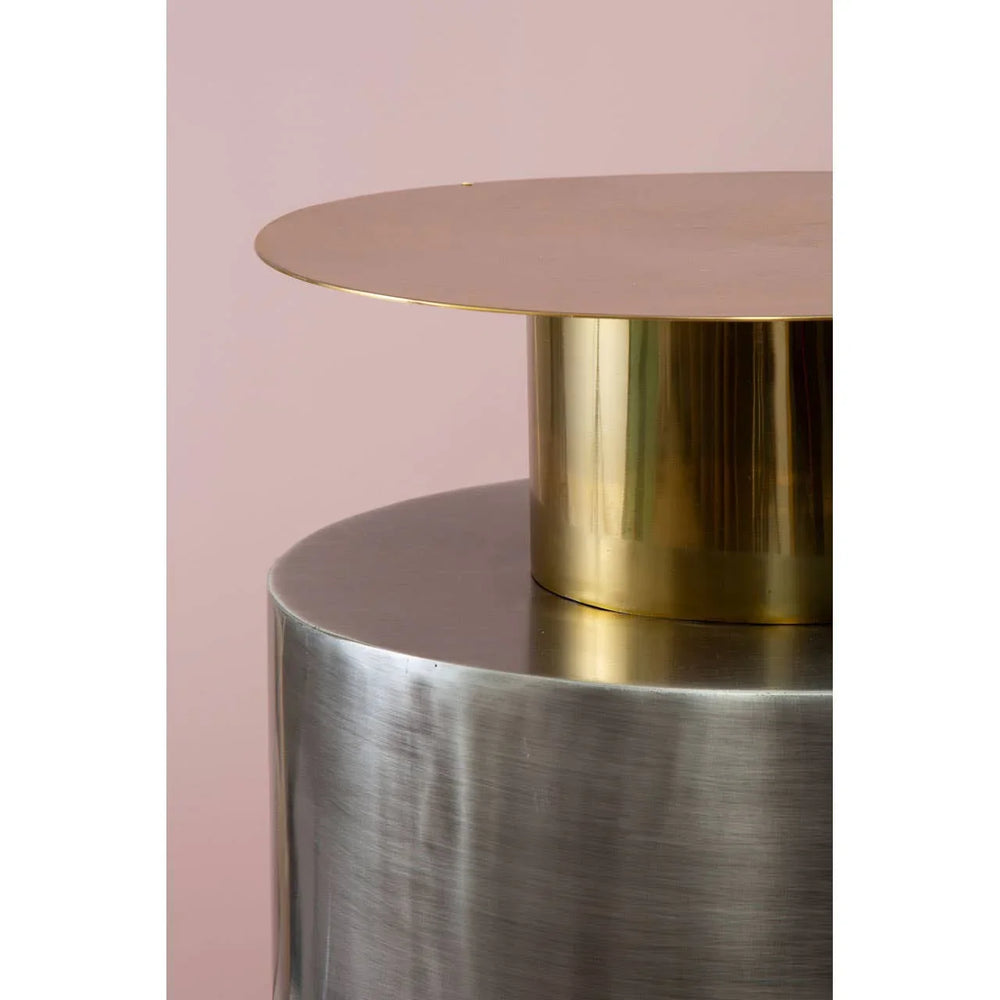 Geometric Metal Accent Table
