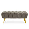 Luxe Mink Velvet Gold Bench