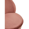 Pink Velvet Barrel Chair