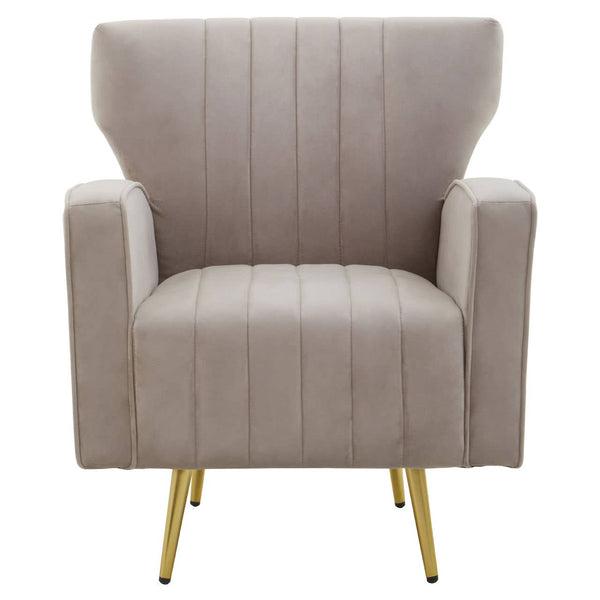 Luxe Velvet Wingback Armchair