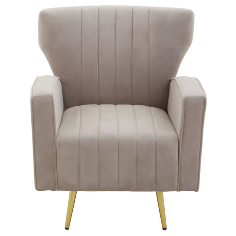 Luxe Velvet Wingback Armchair
