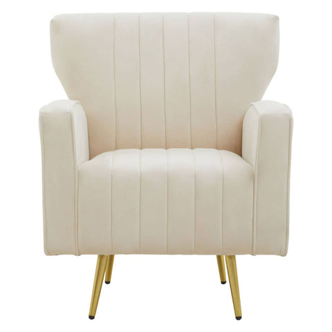 Luxe Velvet Wingback Armchair