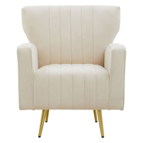 Luxe Velvet Wingback Armchair