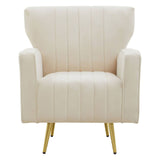 Luxe Velvet Wingback Armchair