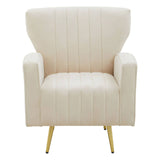 Luxe Velvet Wingback Armchair