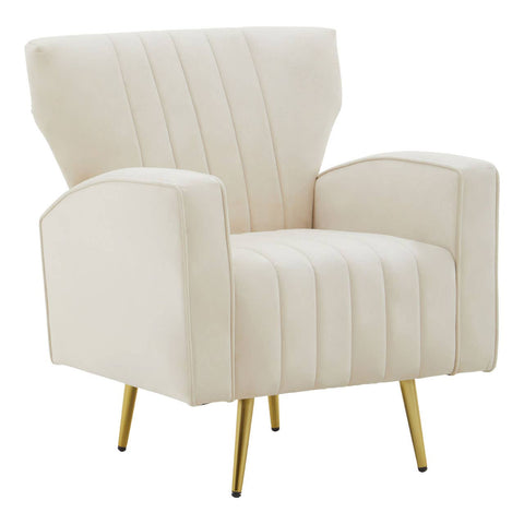Luxe Velvet Wingback Armchair