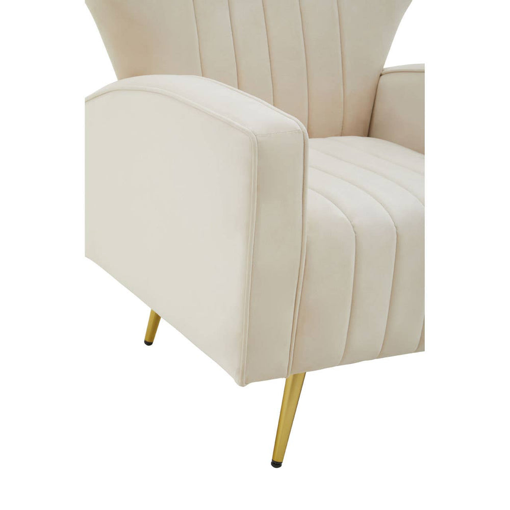 Luxe Velvet Wingback Armchair