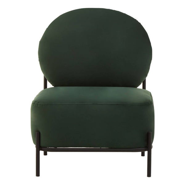 Luxe Green Velvet Accent Chair