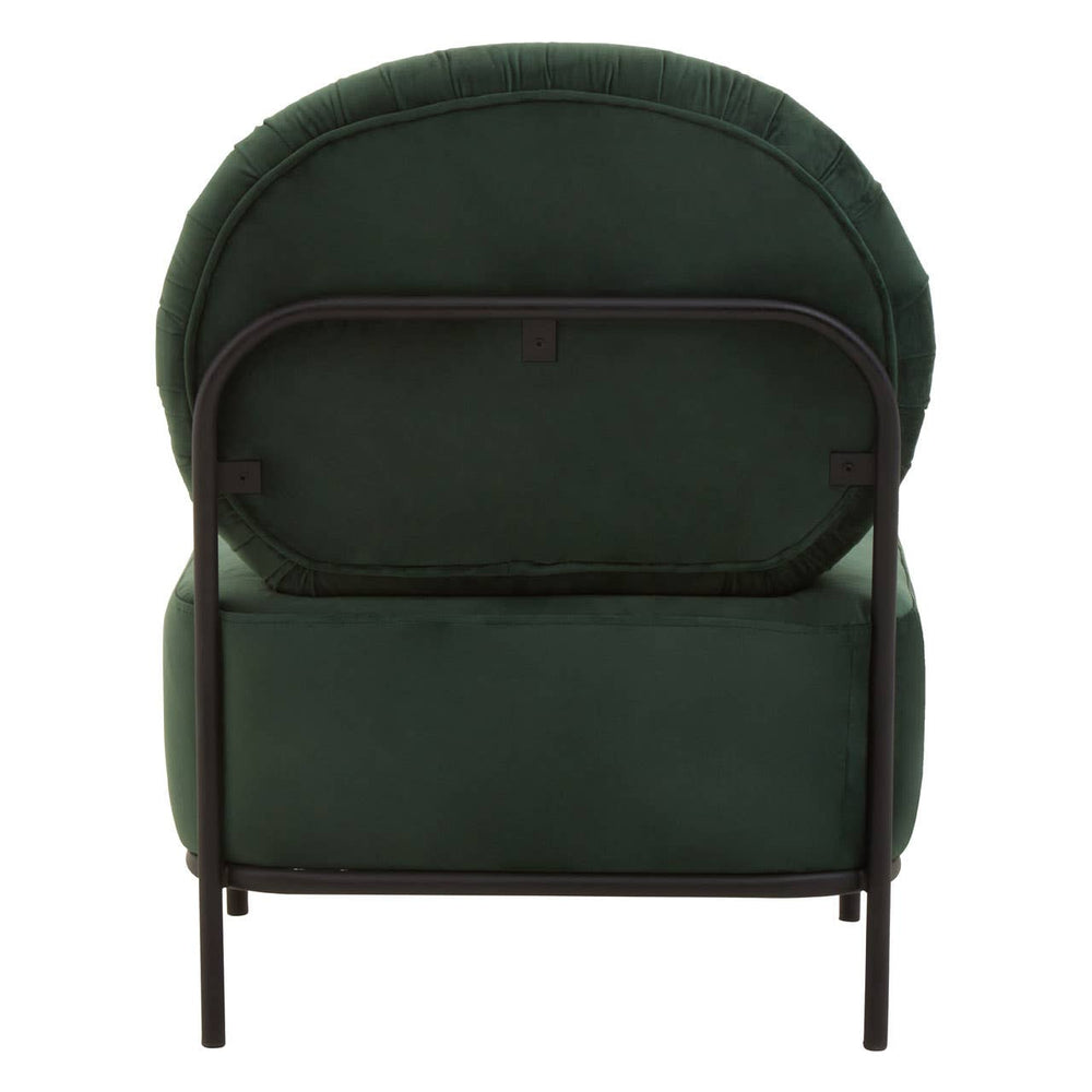 Luxe Green Velvet Accent Chair