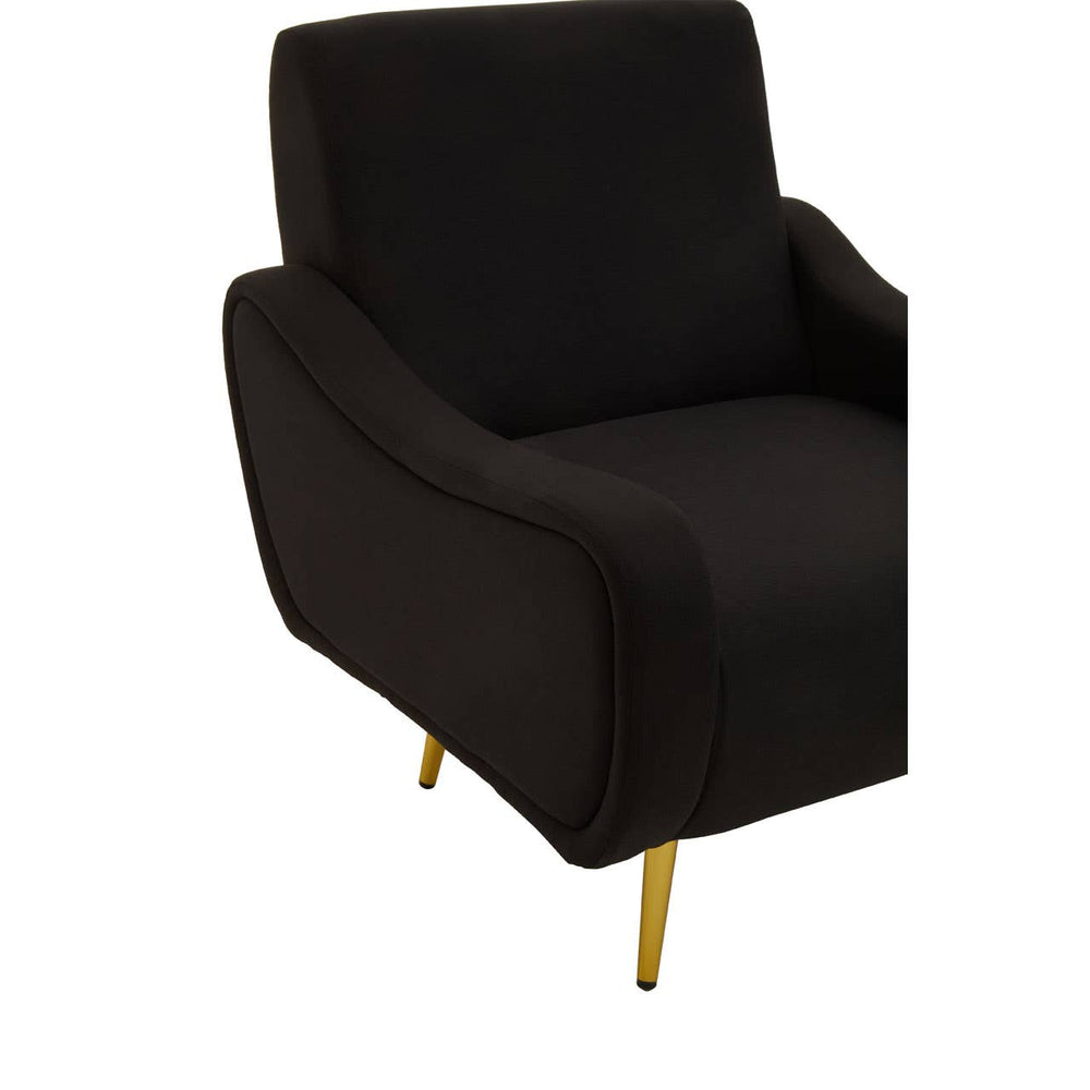 Luxe Black Armchair