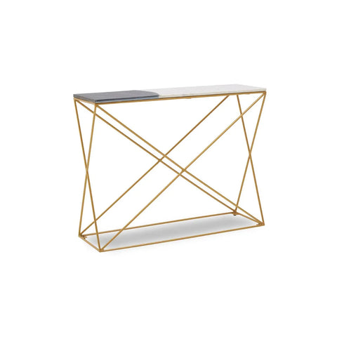 Luxury Marble Brass Console Table