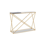Luxury Marble Brass Console Table