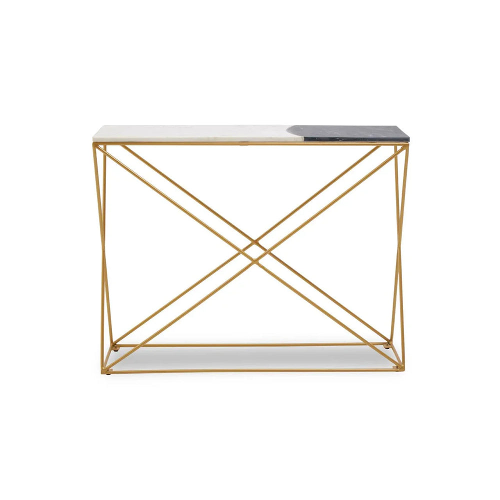 Luxury Marble Brass Console Table