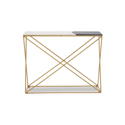 Luxury Marble Brass Console Table