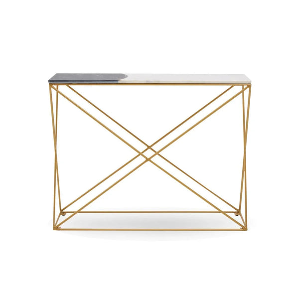 Luxury Marble Brass Console Table