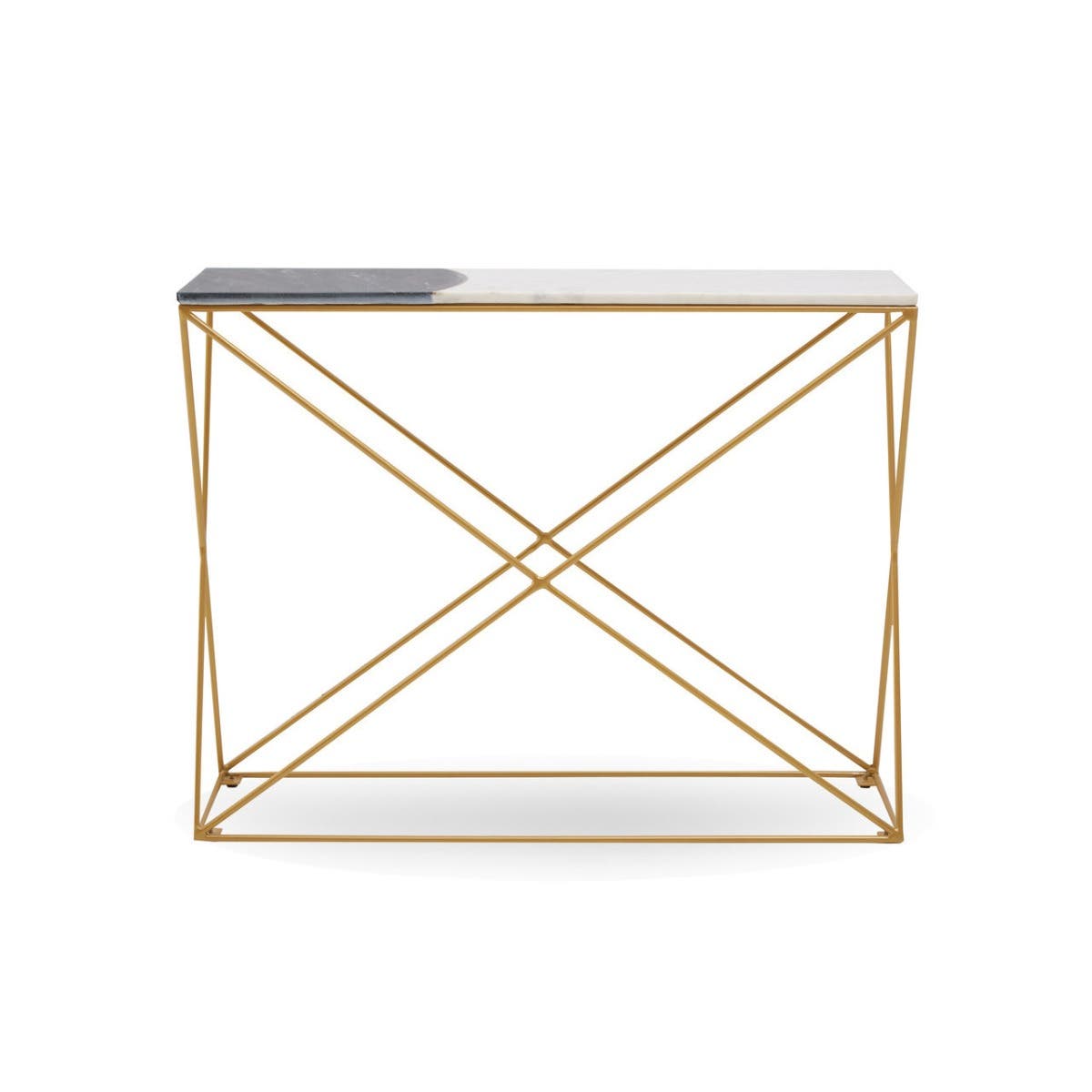 Luxury Marble Brass Console Table