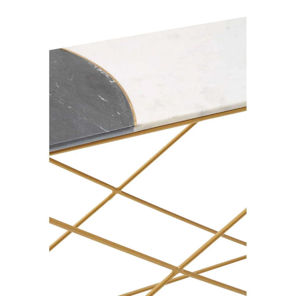 Luxury Marble Brass Console Table