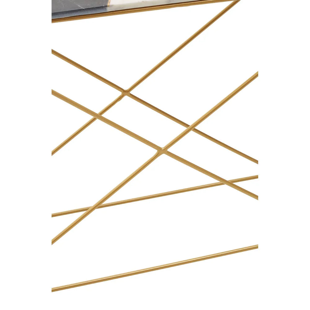 Luxury Marble Brass Console Table